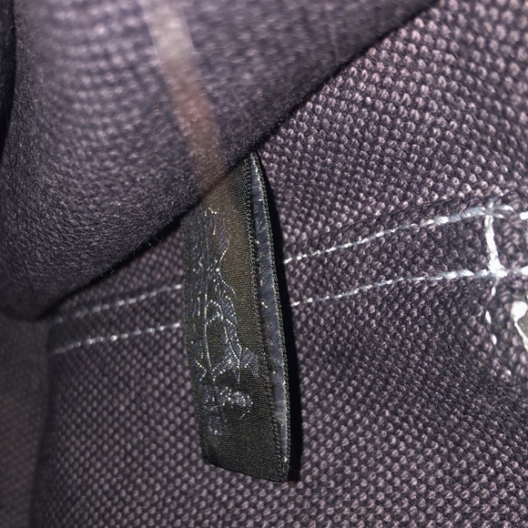 Hermes Small Canvas Gray Tote Bag - Picture 13 of 15